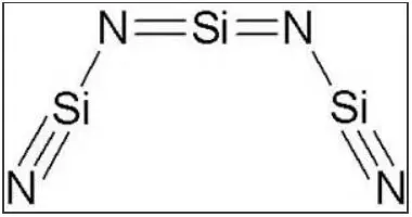Silicon Nitride (Si₃N₄) Ceramic Molecular Structure